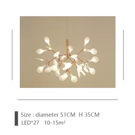 Plafonnier suspendu au design nordique post-moderne Heracleum, disponible en rose et en noir, lumina