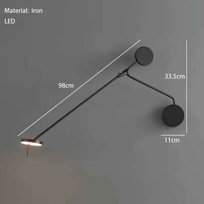 Image moderne applique murale italienne Invisible mur LED lampe de lecture pour lit chambre salon bu