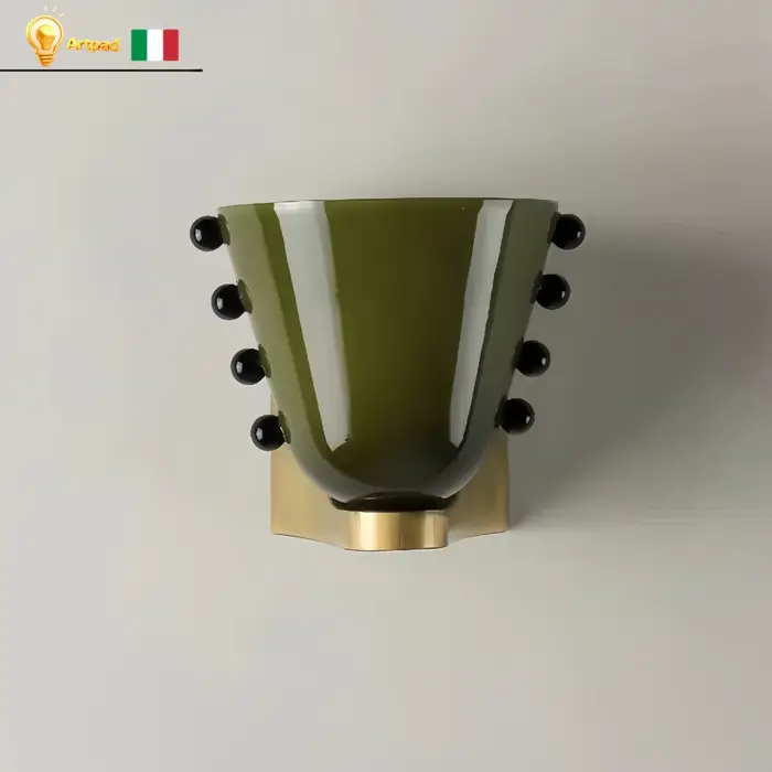 Applique murale LED vintage française en verre et métal, luminaire GEMMA de style moderne pour salon