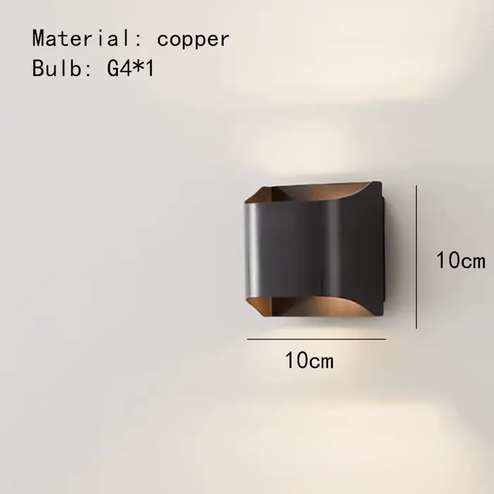 Applique murale LED moderne en laiton, pour Foyer, chambre à coucher, salle à manger, allée, ampoule