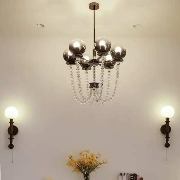 Plafonnier au Design Rétro Français, Design Luxueux, Haut de Gamme, Luminaire Décoratif de Plafond,