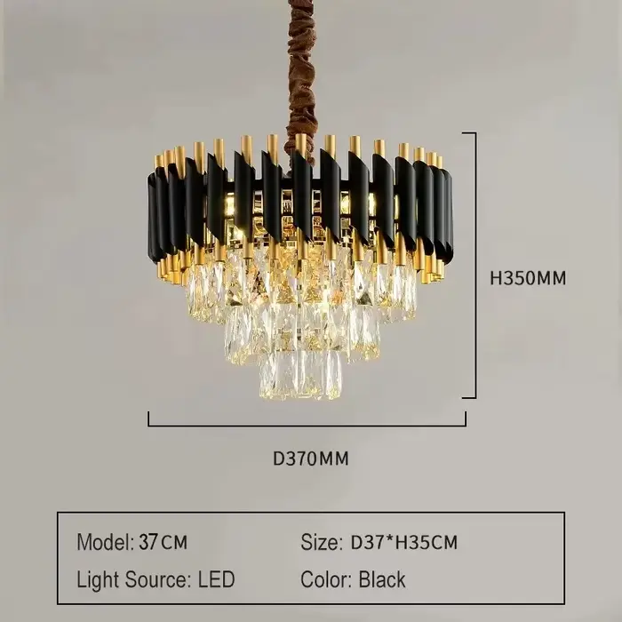 Lustre en cristal de luxe créatif en forme de cône, luminaires modernes pour salon, chambre à couche