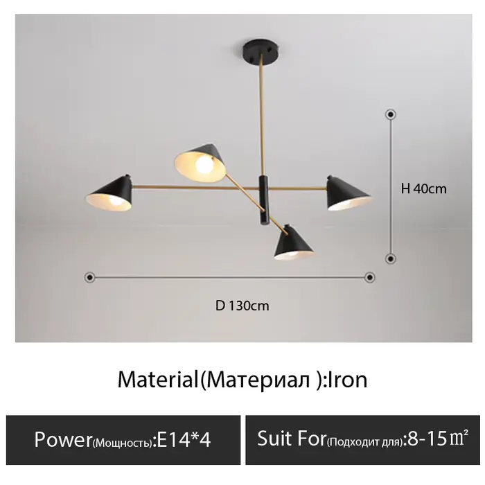 Luminaire suspendu nordique, design créatif et artistique, pour salon, lustre de designer moderne et