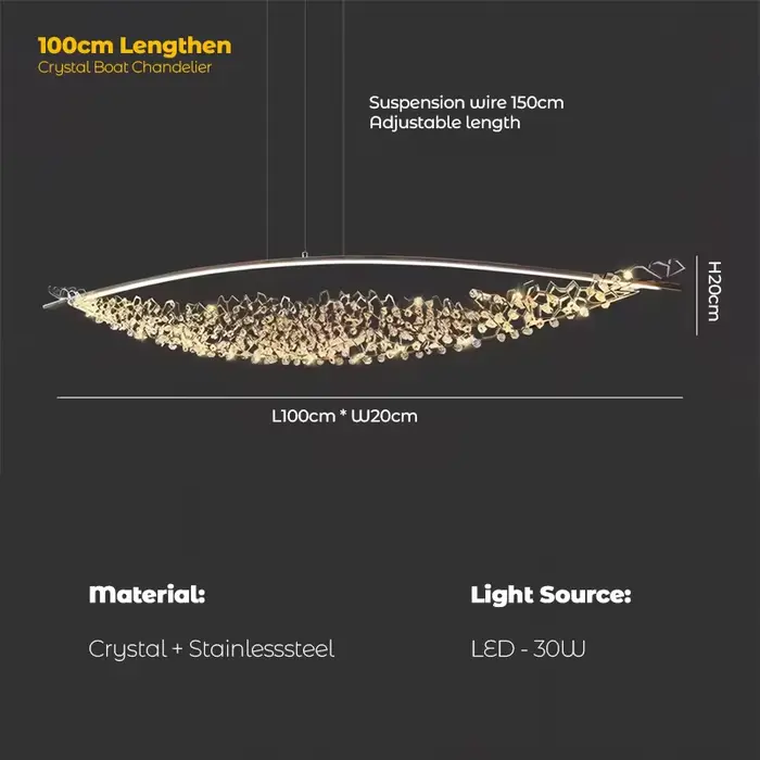 Lustre LED suspendu de luxe en cristal pour restaurant, terrasse, îlot, style italien, luminaire hau