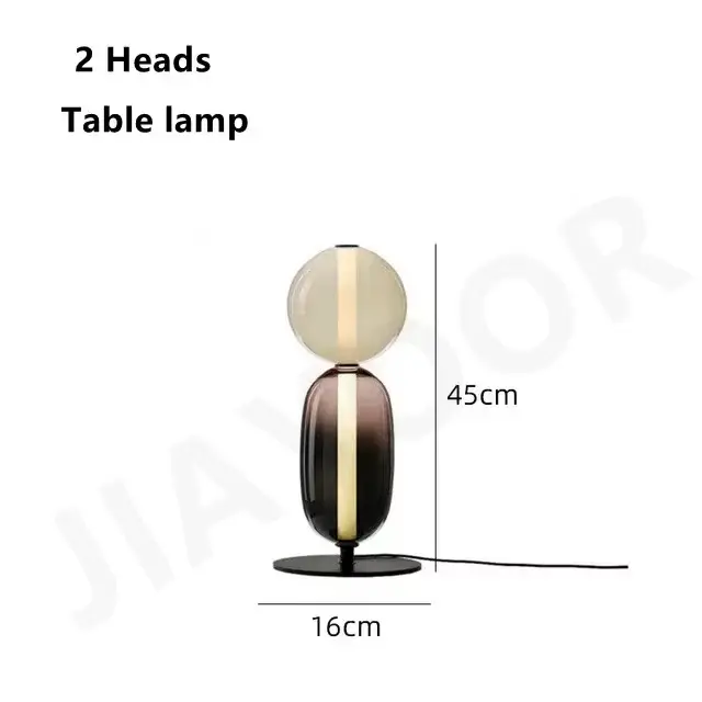 Lampadaire postmoderne en verre coloré, design minimaliste, éclairage LED pour salon, canapé, chevet