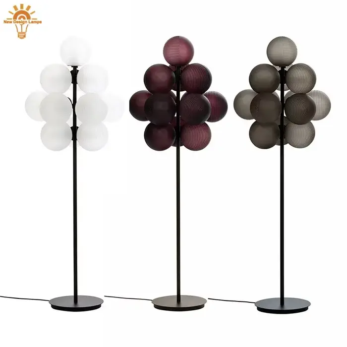 Lampe LED autoportante en verre de raisin, design créatif moderne, luminaire décoratif d'intérieur,