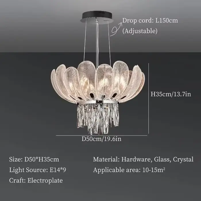 Lustres de plafond, lampe suspendue en cristal, design moderne, luminaires de luxe, lustre pour la m