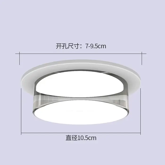 Plafonnier LED intégré en cristal pour la décoration de la maison, luminaires pour le salon, le porc
