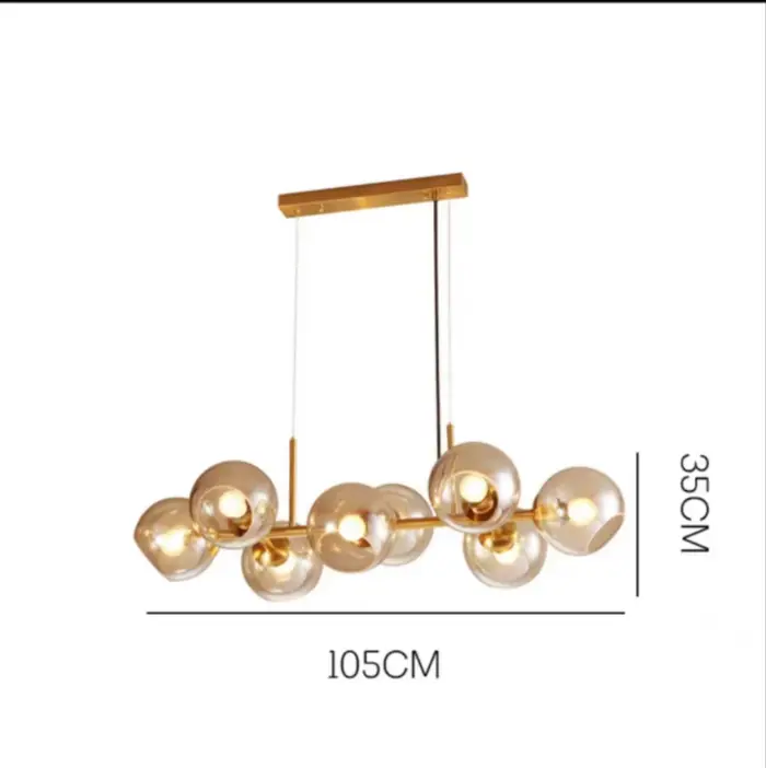 Lampe Moléculaire, Lustre Vintage, Design Bulle, Bar, Cuisine, Suspension, Salle à Manger, Intérieur