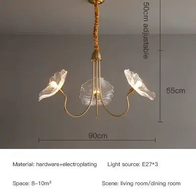 Plafonnier LED Luxueux en Laiton et Métal avec Fleurs Roses, Design Moderne, Luminaire Décoratif d'N