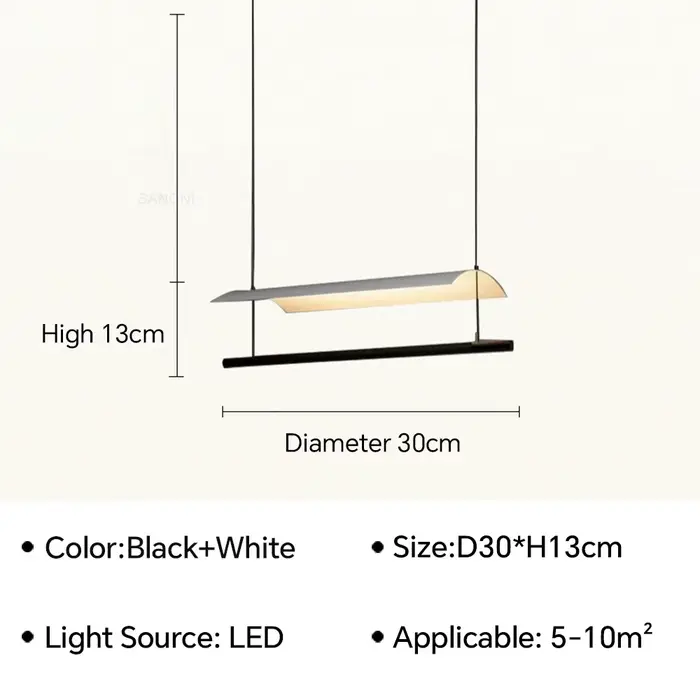 Lampe LED suspendue au design moderne, luminaire décoratif d'intérieur, idéal pour une salle à mange