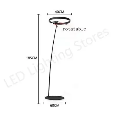 Lampadaire de pêche de luxe italien LED lumière sur pied pour salon canapé chambre étude Art moderne