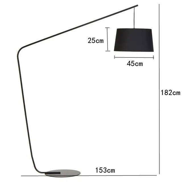 Lampadaire LED design nordique danois, Style de luxe Simple, abat-jour en tissu, Base E27 pour usage