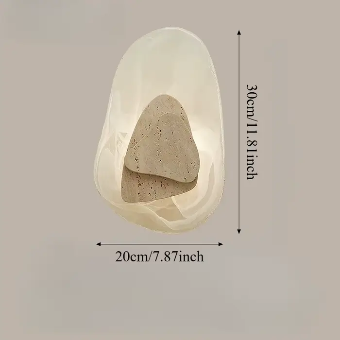 Lampe murale moderne en marbre travertin pour chambre à coucher, chevet, salon, mur de fond TV, lumi