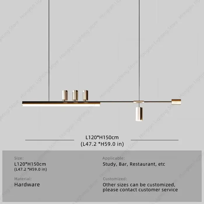 Plafonnier Suspendu au Design Moderne et Simple, Luminaire Décoratif d'Nik, Idéal pour une Salle à M