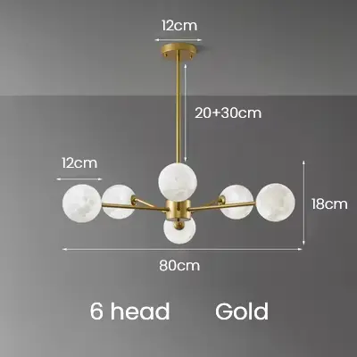 Lustre en verre au design nordique moderne, luminaire décoratif d'intérieur, disponible en noir, idé