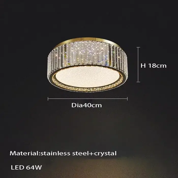 Plafonnier en cristal de luxe, luminaire décoratif de plafond, idéal pour une Villa, une chambre à c